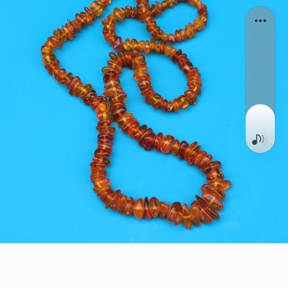 Amber Beaded Necklace And Bracelet